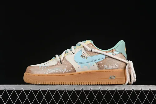 All categories Nk Air Force 1 Air Force series Nk Air Force 1 Low Air Force low-top Nike Air Force 1'07 Low "Mint Bubble" Hand-painted graffiti Mint bubble Air Force 1 low-top casual sneakers XC2351-505
